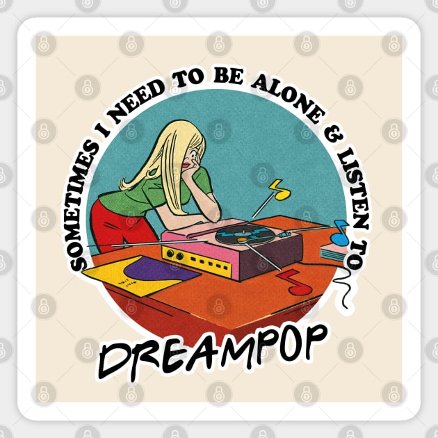 Dreampop / Music Obsessive Fan Design Sticker by DankFutura